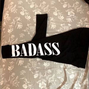 Brand new, never worn torrid leggings size 0. Bada** is on the side of one leg